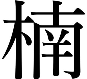 木へんに南と書いて「楠」